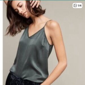 Anthropologie E By Eloise Green Lace Silk Cami